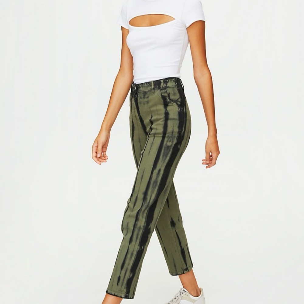 ARITZIA XS Kelsey Pant- Green Tie Dye - Picture 3 of 8